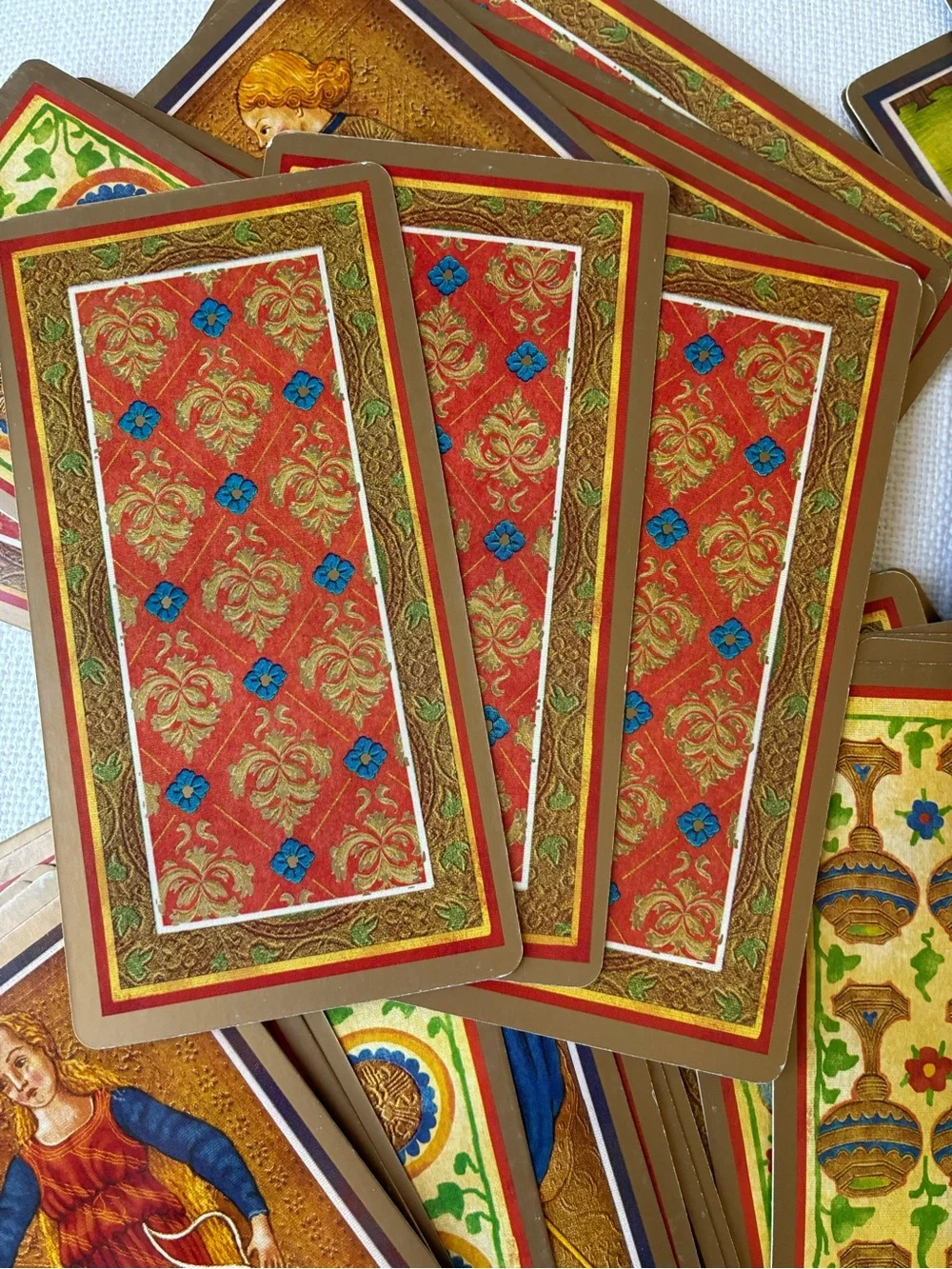 🔮 The Golden Tarot – Visconti-Sforza Deck by Mary Packard | Complete Kit